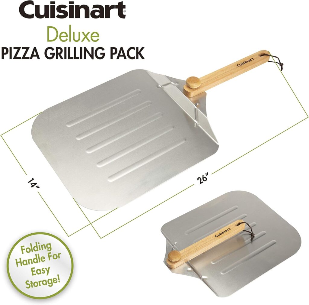 Cuisinart CPS-515 Deluxe Pizza Grilling Pack (Pizza Stone, Pizza Peel, Pizza Cutter)