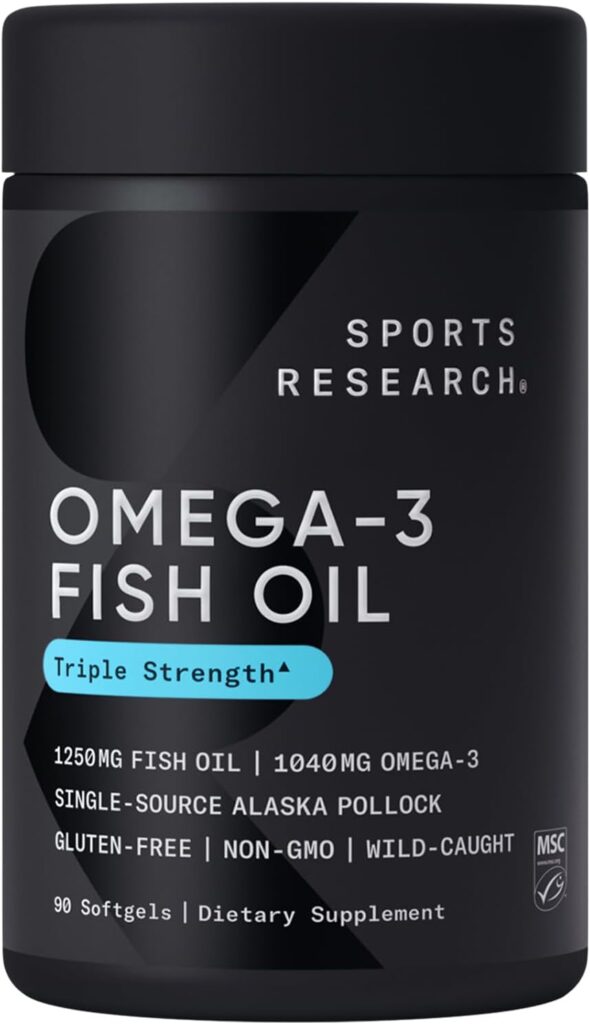 Sports Research Triple Strength Omega 3 Fish Oil